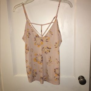 Free People floral pink cami